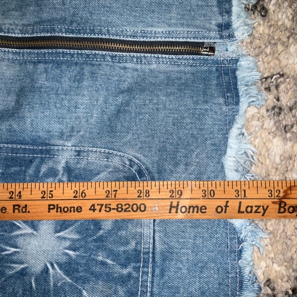 NWOT Plus Sizes ladies sleeveless zip Belted Denim Vest/ jacket Revolt - Picture 2 of 6